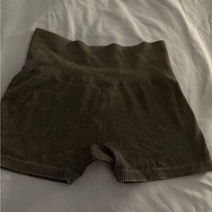 Forever 21 Ribbed High Waist Shorts Work Out